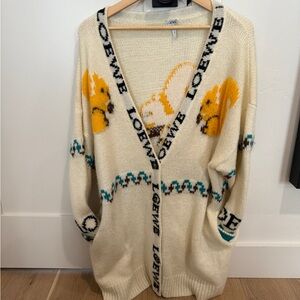 LOEWE Mohair Duster Cardigan SM